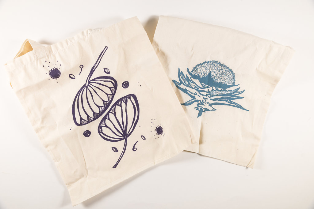 Prints on cloth bags