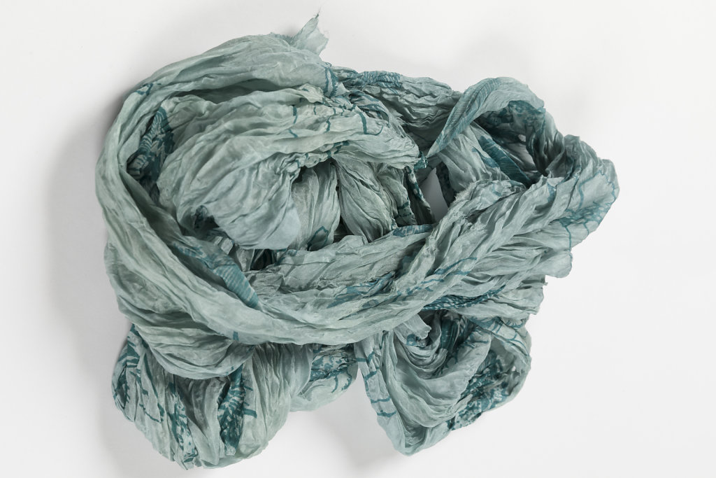 Silk Scarf in teal